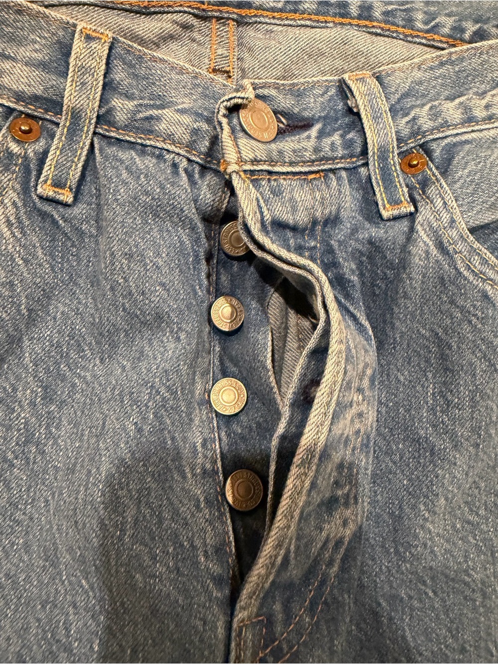 Levi & Strauss 501 XX Premium Button Fly Jeans 32x32 Blue Denim - Picture 5 of 7